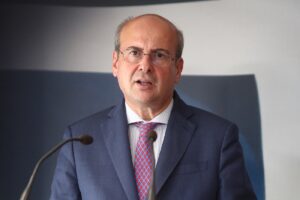 Greek Fin Min Hatzidakis in Brussels for ECOFIN-Eurogroup Meetings