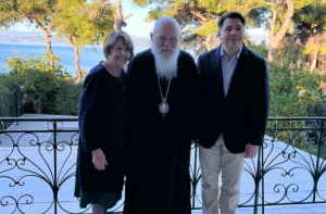 U.S. Ambassador George Tsunis Celebrates B’Day with Visit to Archbishop Ieronymos