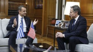 PM Mitsotakis to Meet US Sec of State Blinken on Crete on Saturday