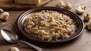 Mushroom and Chicken Risotto