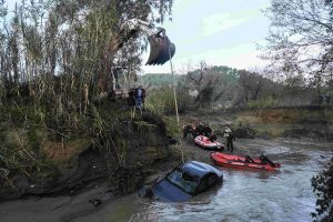 Floodwaters Sweep Up Vehicle; One Fatality, One Man Missing