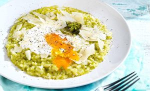ROTD: Risotto with Asparagus and Poached Eggs