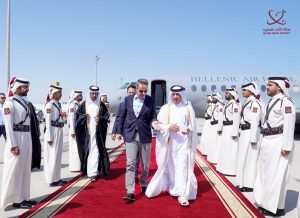 Greece PM Mitsotakis Arrives in Qatar for Working Visit