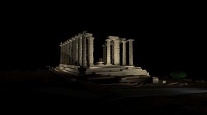 New Lighting to Highlight the Temple of Poseidon in Sounion by Ministry of Culture