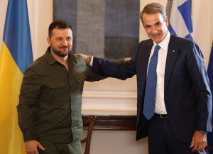 Greek PM Mitsotakis in Odessa to Meet Zelensky