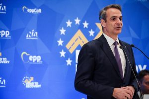 PM Mitsotakis at EPP Bucharest Conf. ‘We will not be Intimidated by Russia’ (video)