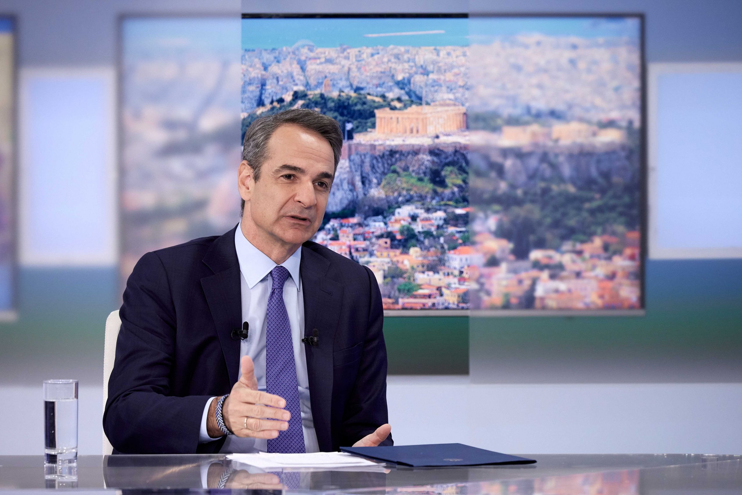 PM Mitsotakis Brushes off Tempi Crash ‘Cover-Up’ Allegations in Interview