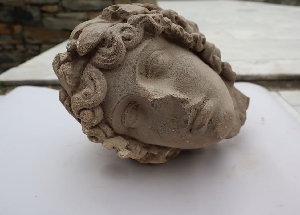 Head of Mythical God Apollo Unearthed at Philippi Site (photos)