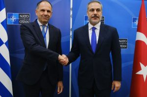 Greek and Turkish FMs Meet at Brussels NATO Summit