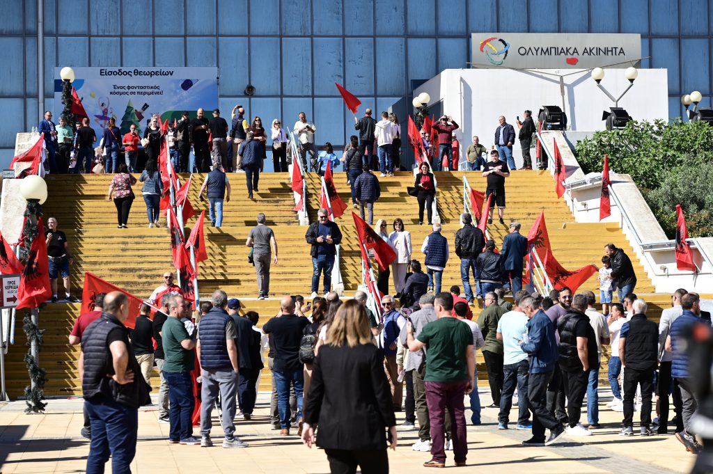 Albanian PM Edi Rama in Athens for Rally