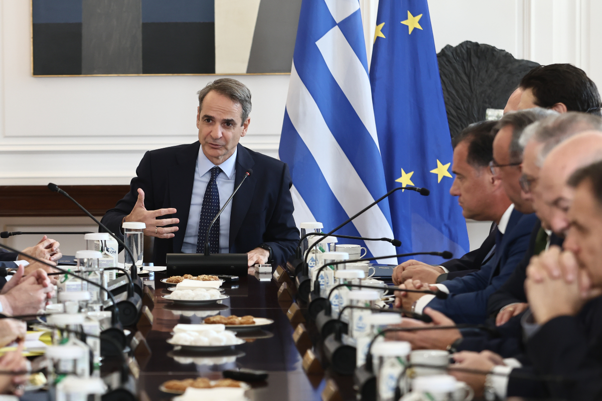 Greek Prime Minister Addresses 1st Cabinet Meeting Of 2025 Greek Prime Minister Addresses 1st Cabinet Meeting Of 2025