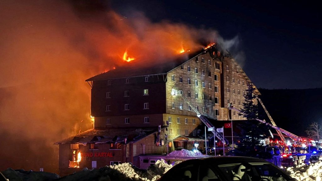 Fire at Turkish Ski Resort Hotel Kills 76, Injures 51 (Video)