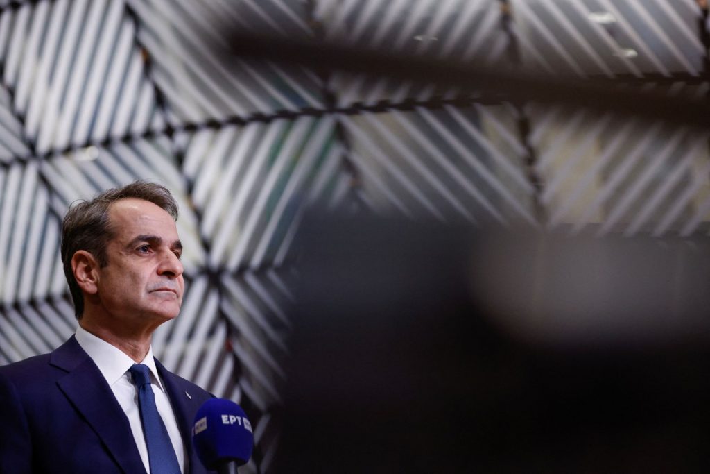 PM Mitsotakis Attends European Defense EU Summit in Brussels