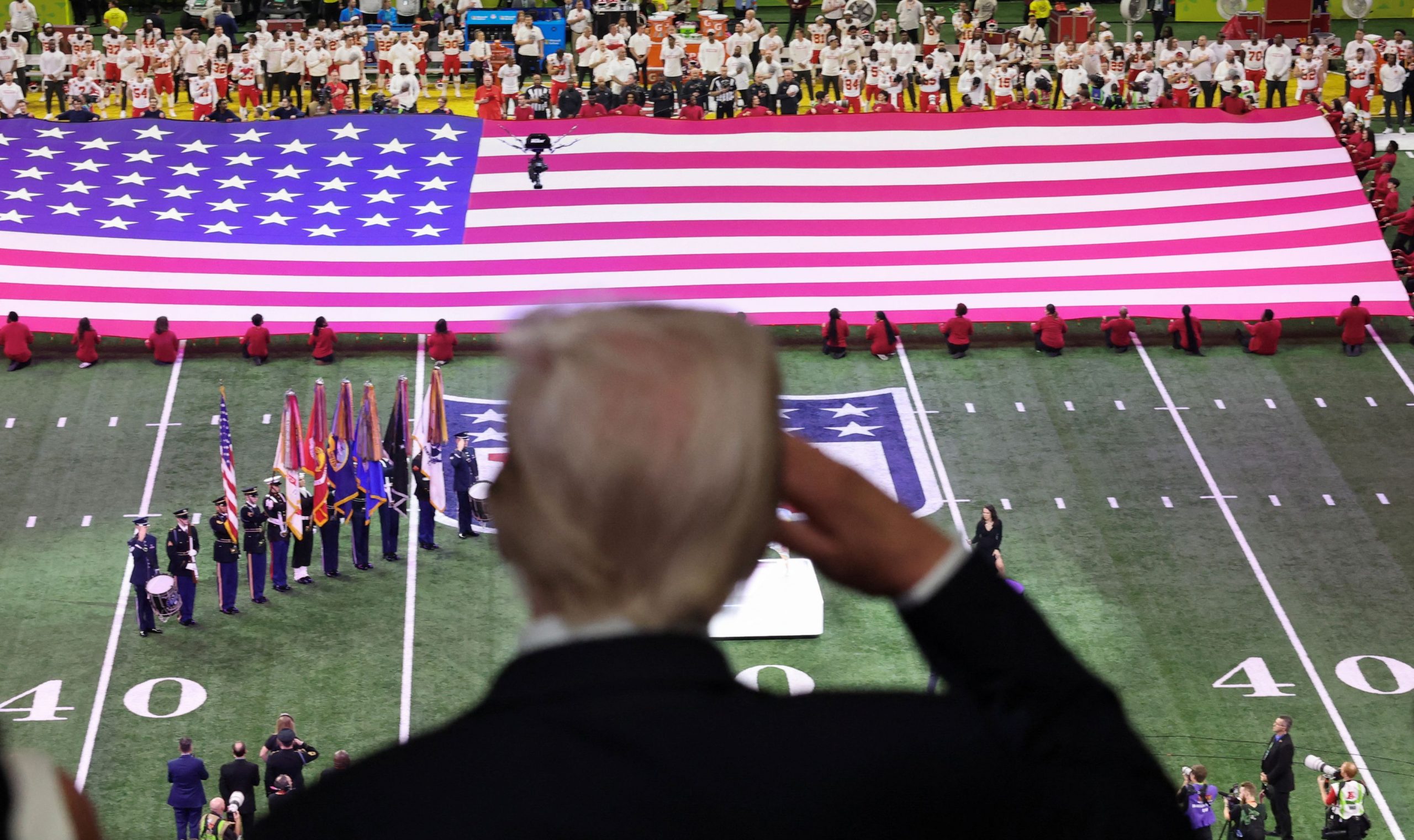 Trump Cheered, Booed by Spectators at Super Bowl