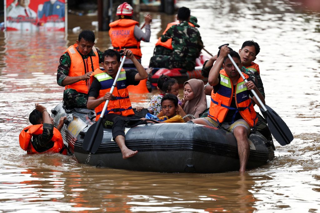 Flooding in Indonesia’s Capital Displaces Thousands