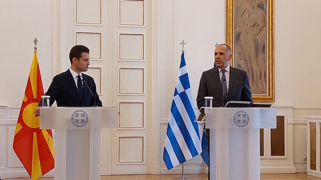 Greek FM Reiterates Support for North Macedonia’s European Path