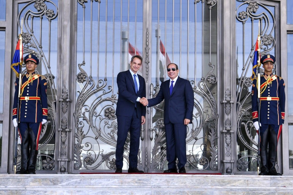 Mitsotakis, El-Sisi Discuss Gaza, Libya, Migration, Maritime Cooperation