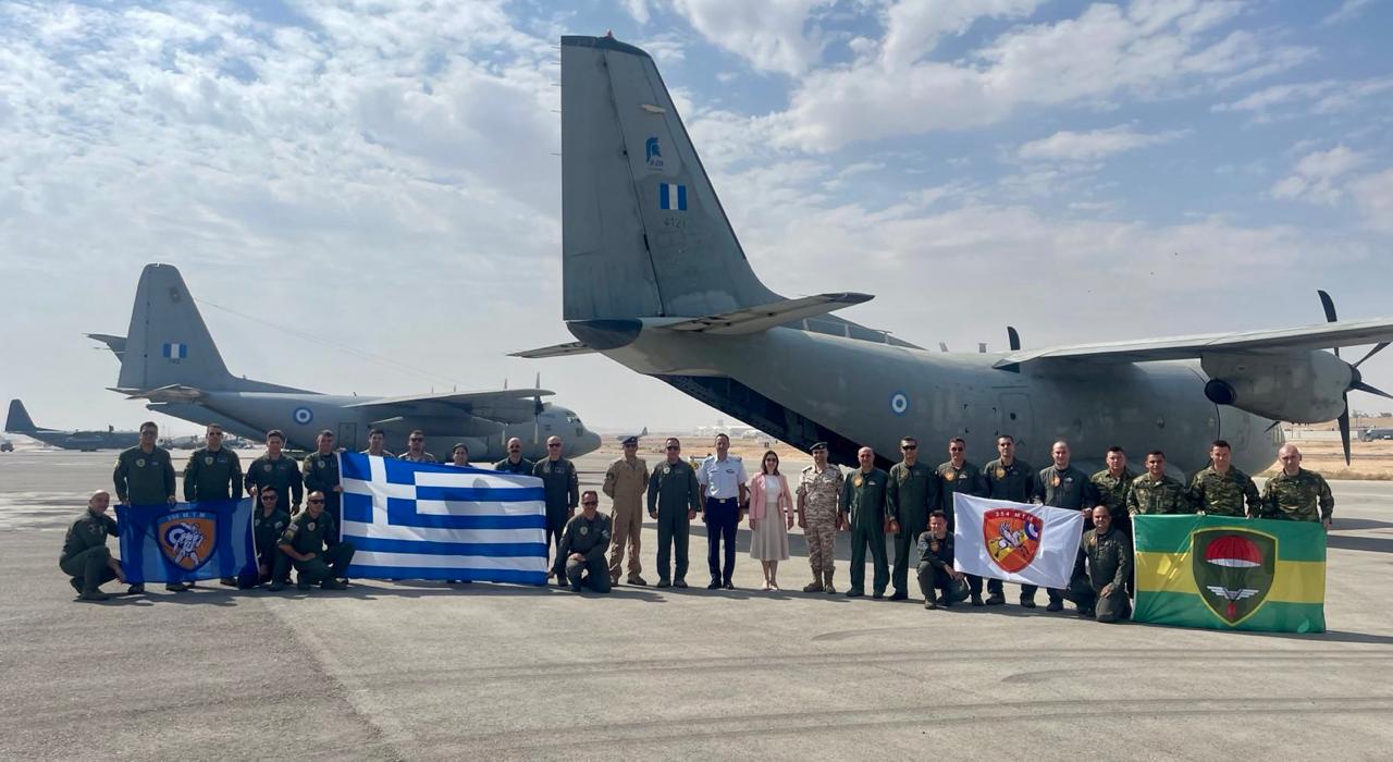 Greek Air Force Drops 8.5 Tons of Aid Over Gaza