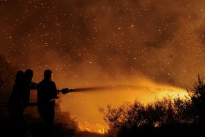Wildfires Affect 25,000 Acres Across Greek Islands and Mainland