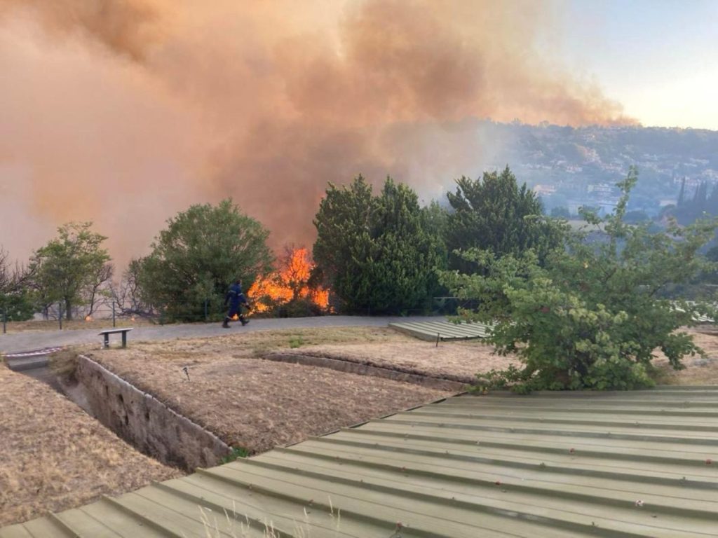 Wildfire Causes Limited Damage at Voudeni Archaeological Site