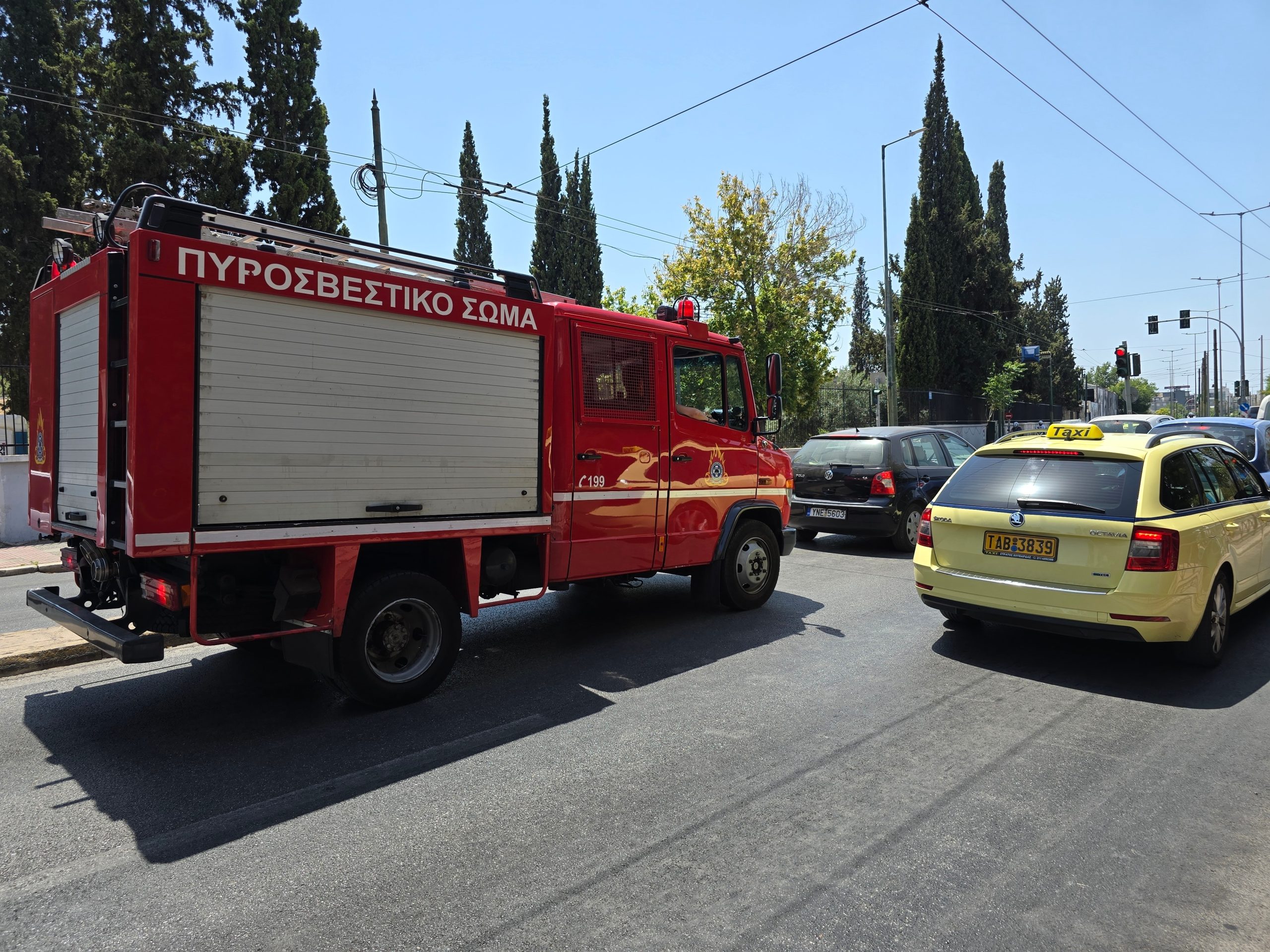 Car Collides with Firetruck, Leaves One Dead