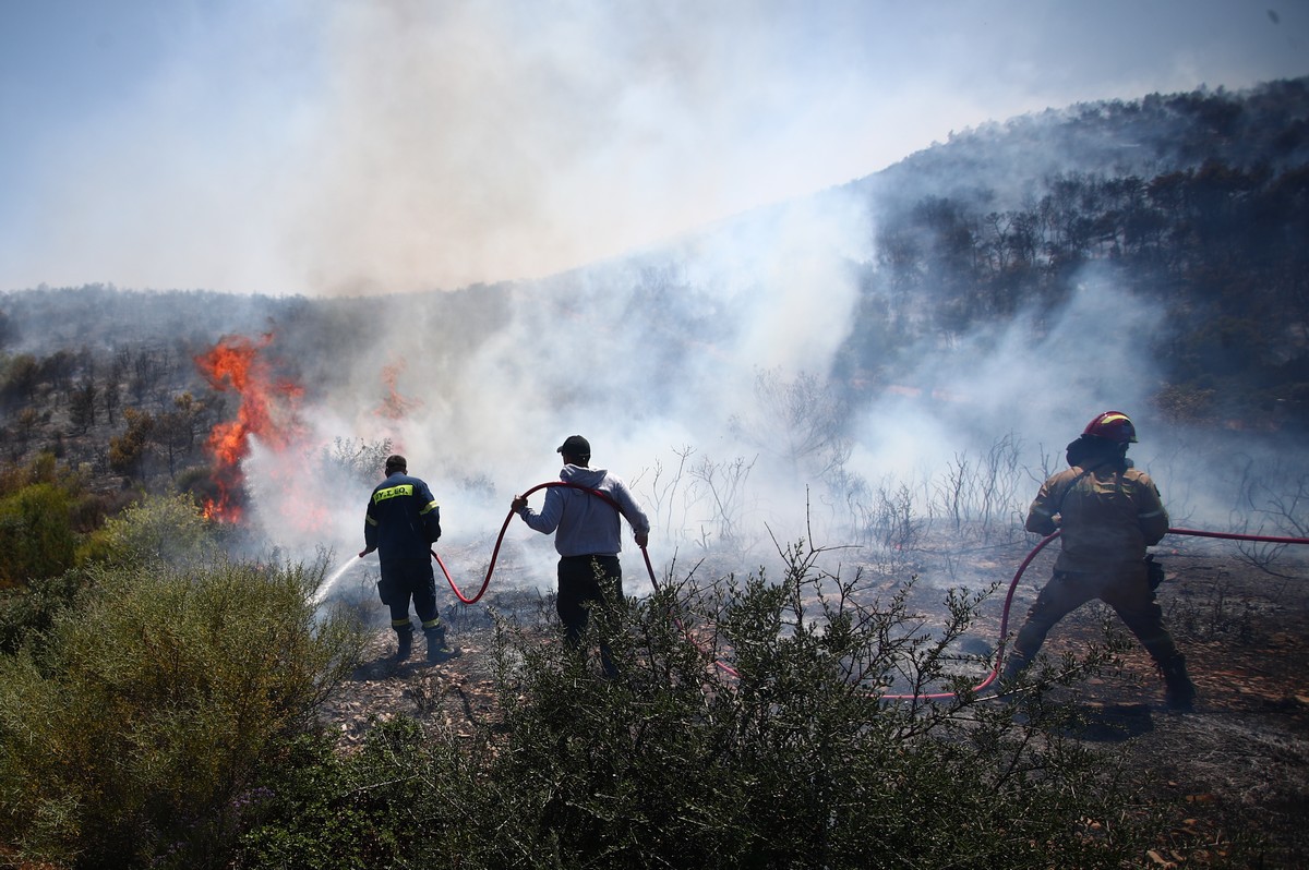 Wildfire Battle in Chios as Blaze Contained in Halkidiki