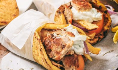 Greece food souvlaki