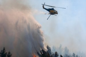 Three Forest Fires Burning in Greece