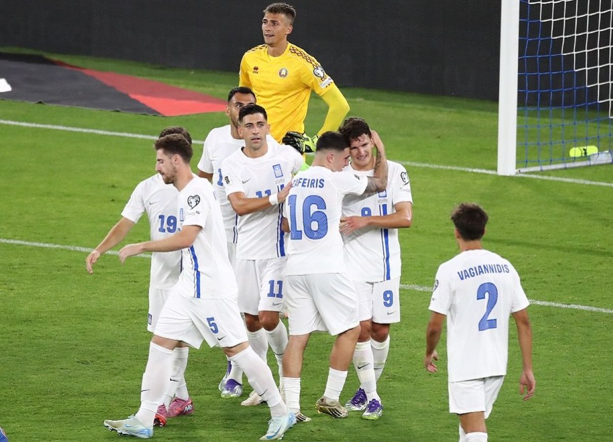 Greece Rout Belarus 5-1 in Football World Cup Opening Qualifier