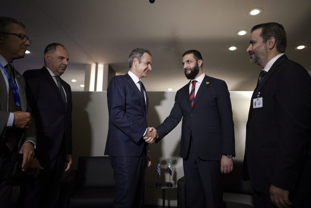 Greek PM Mitsotakis Latest World Leader to Meet With Syria’s al-Sharaa