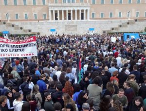 Support Rally in Athens for Hunger Striker