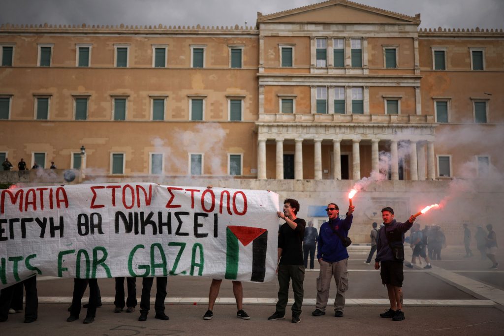 Protests in Athens and Thessaloniki Over Gaza Flotilla