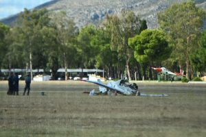 Training Aircraft Crash Near Athens Injures Two Pilots