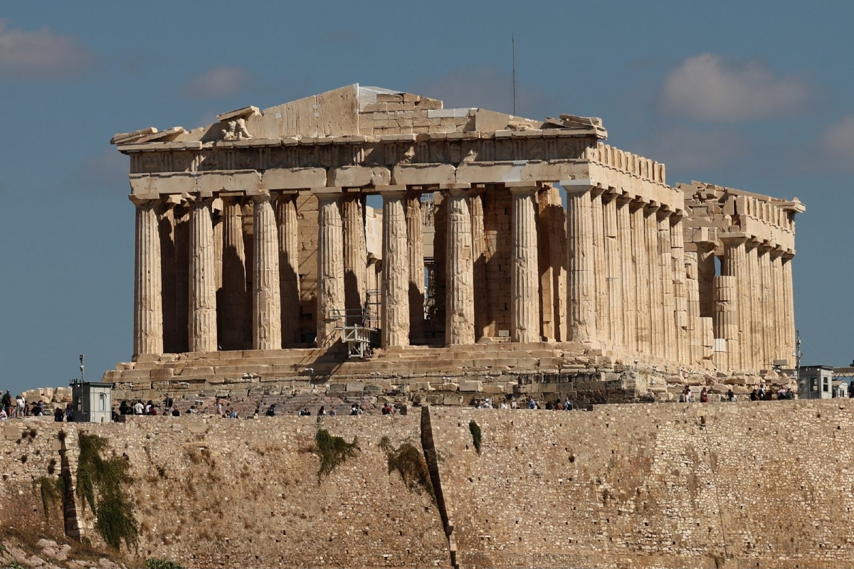 Full View of the Parthenon After 15 Years of Scaffolding