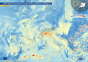 EU Copernicus Satellite Captures Air Pollution Over Athens
