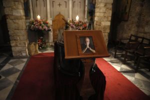 Public Farewell for Dionysis Savvopoulos in Athens Cathedral