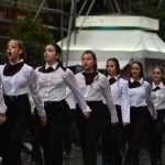 student parade greece