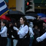 student parade greece