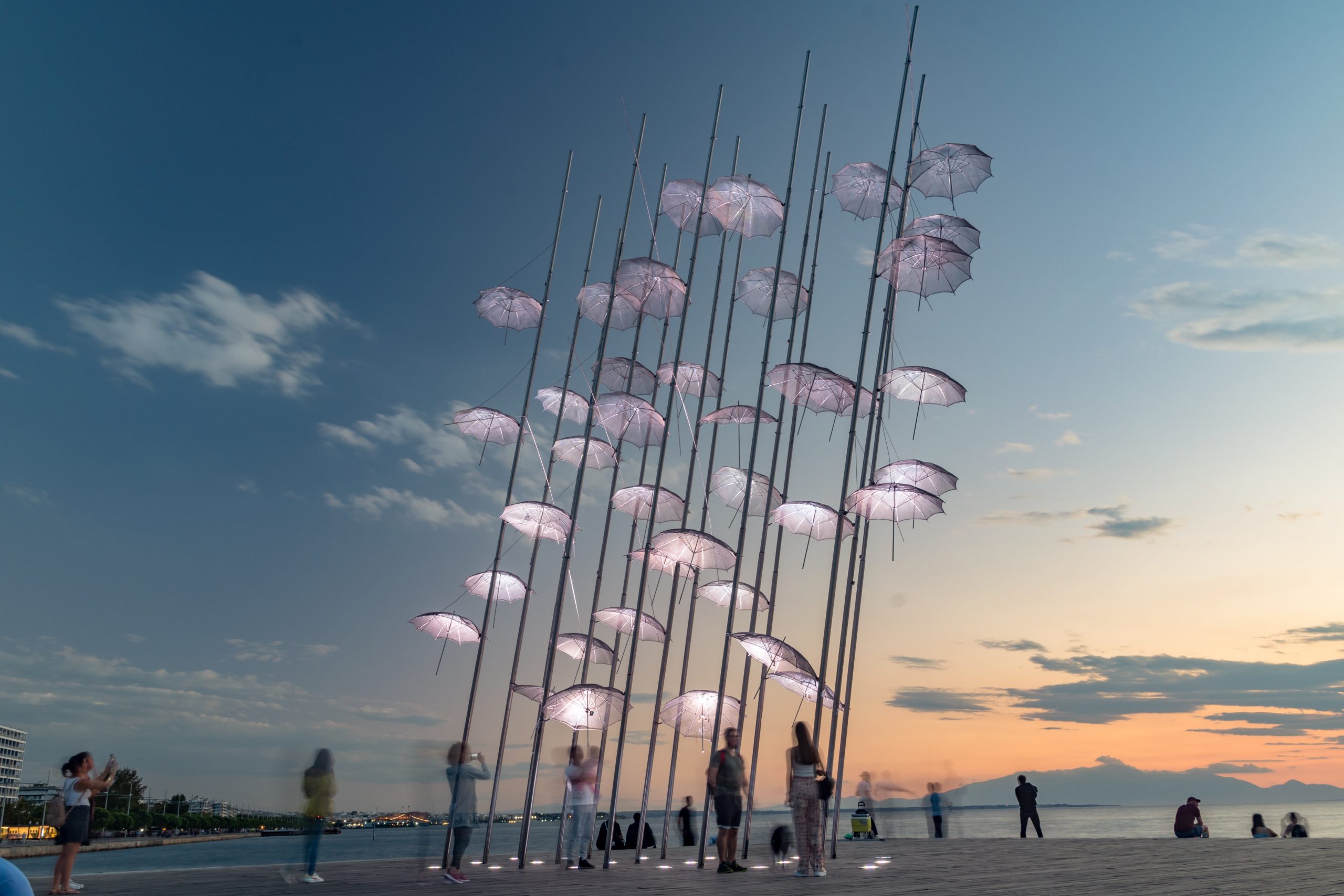 Thessaloniki’s “Umbrellas” Sculpture Temporarily Removed