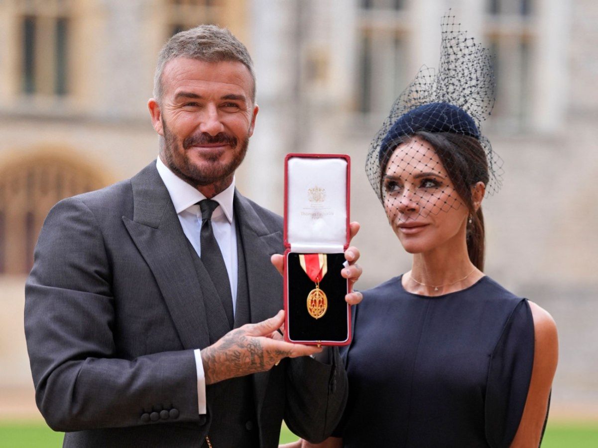 David Beckham Knighted by King Charles (video)