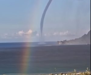 Impressive Water Sprout off the Southern Crete Coast (vid)