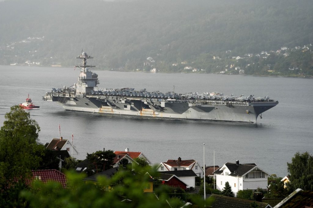 USS Gerald R. Ford World’s Largest Aircraft Carrier in Venezuela