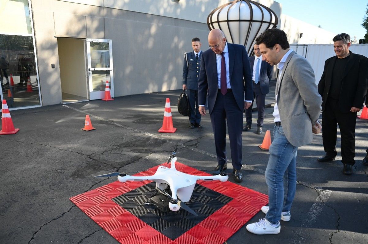 Greek Defense Minister Showcases Drone Innovation on U.S. Tour