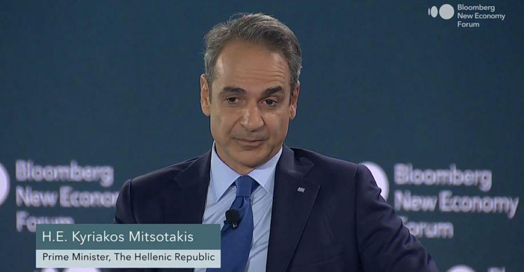 At Bloomberg Forum, PM Mitsotakis Showcases Greece’s Comeback to Global Investors
