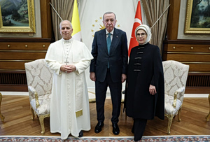 Pope Leo XIV Meets Turkish Prez. Erdogan in Turkey (pics)