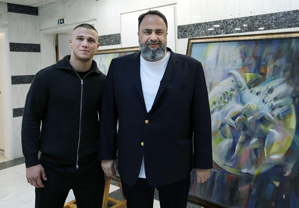 Evangelos Marinakis, ALTER EGO MEDIA to Sponsor Wrestling Champion Georgios Kougioumtzidis