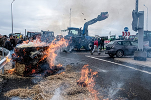 Farmer Protests Expand Despite Storm Byron