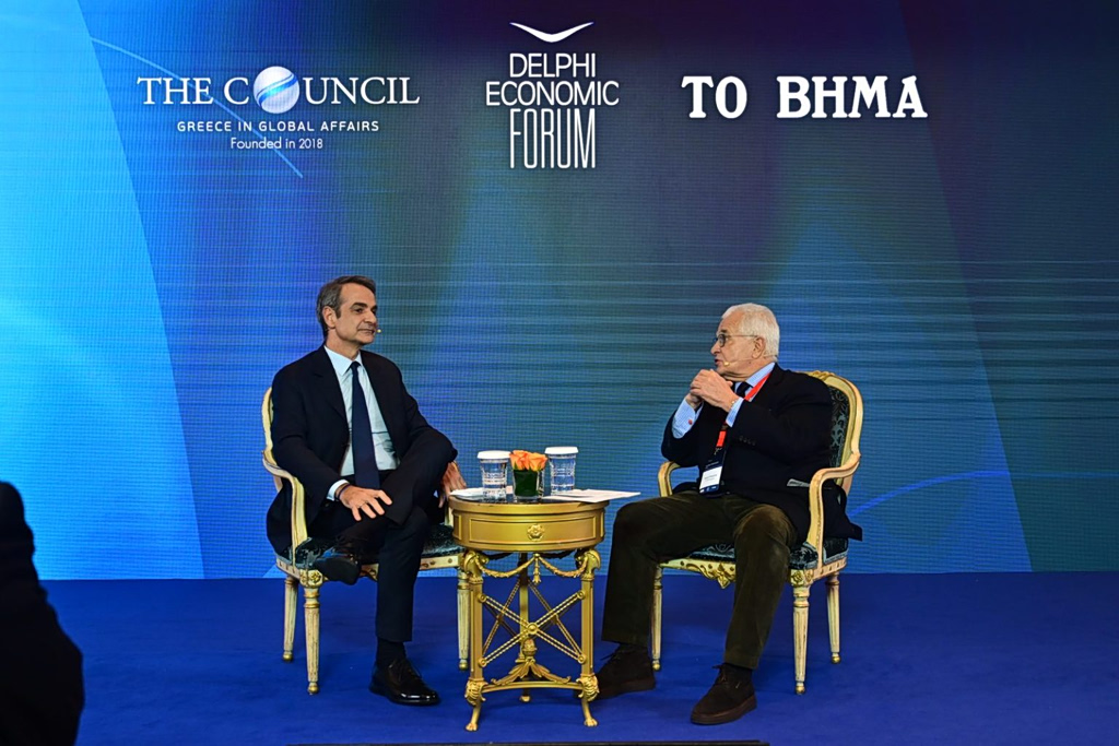 Mitsotakis Closes Out Athens Policy Dialogues With Wide-Ranging Interview