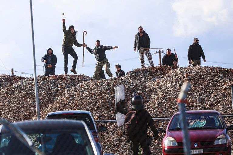 crete farmers protest