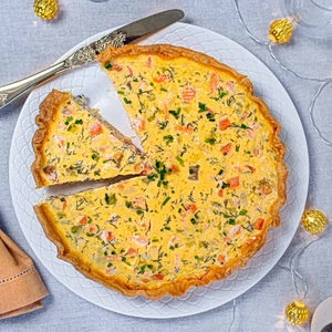 Salmon Tart with Creamy Filling